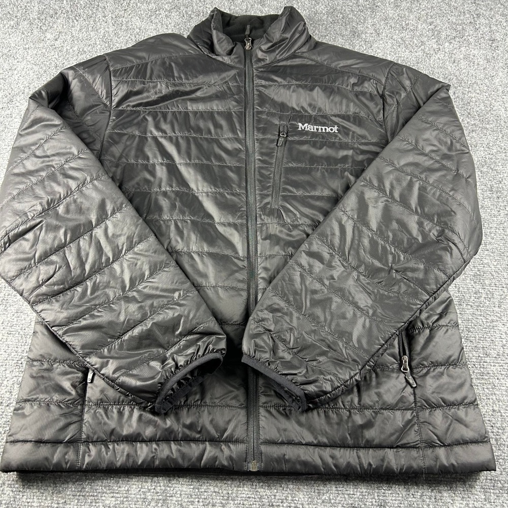 Marmot Caldera Jacket Mens Large Black PrimaLoft Puffer Insulated 98840 NWT